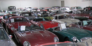 Vintage European Car Showroom